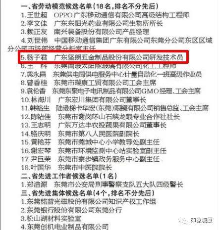 广东省劳动模范名单——时代的楷模，社会的骄傲